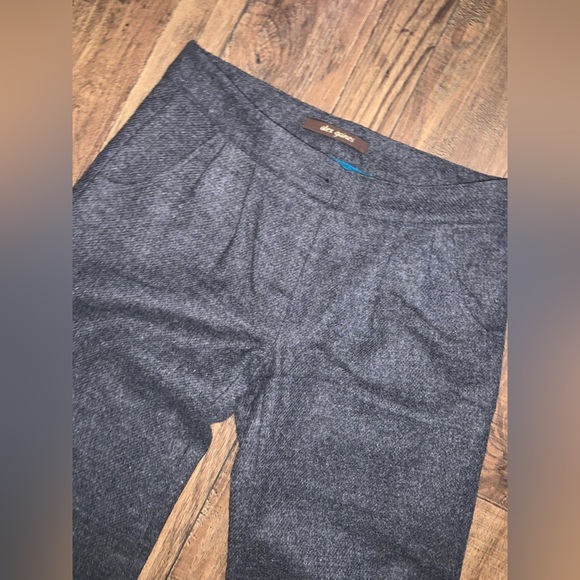 Y2k Alex Gaines sailor wool pants blend silk trousers boho fall casual $450 - Picture 4 of 8